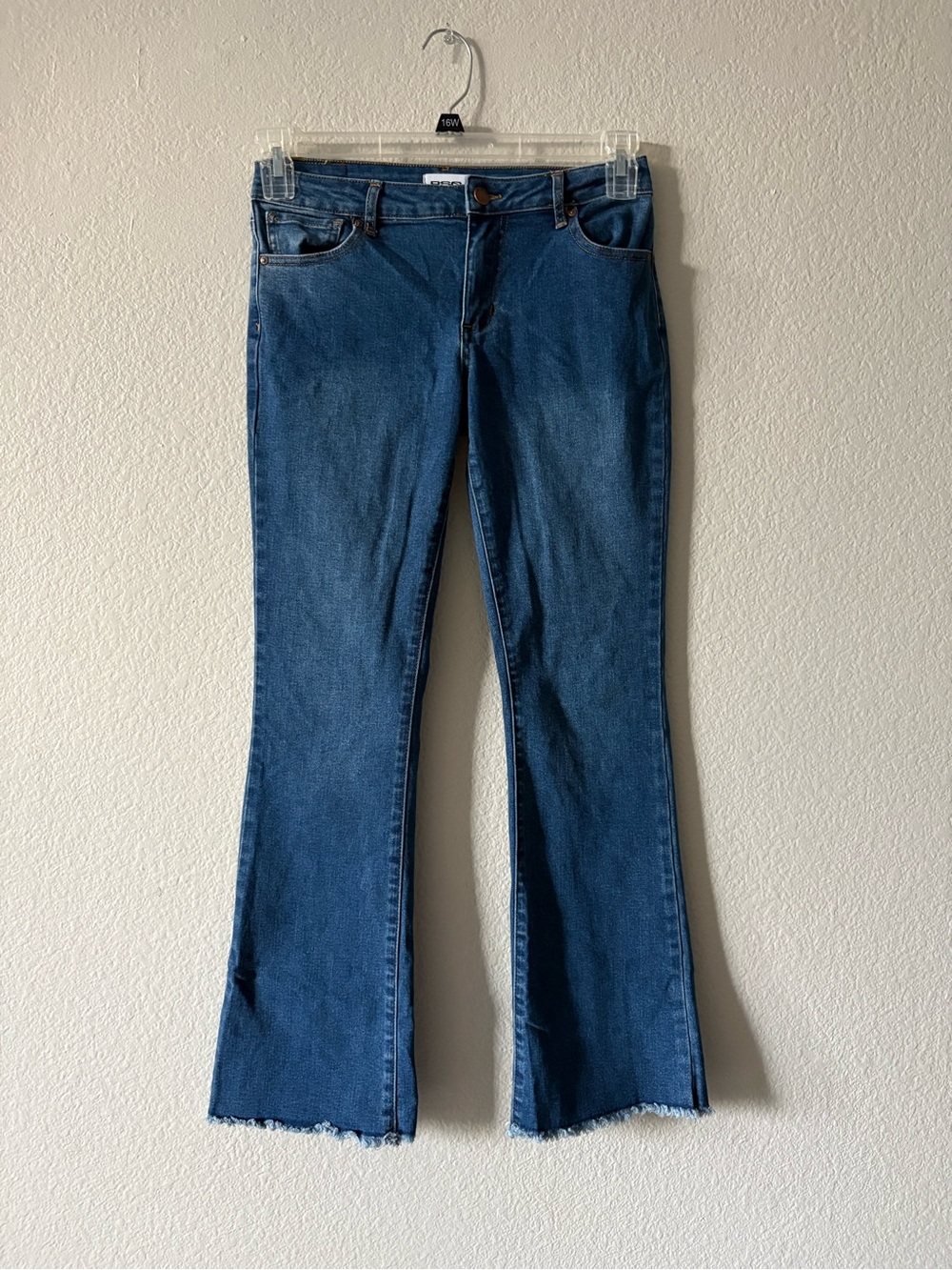 RSQ kids Midnight Blue Flared Jeans with Raw Hem